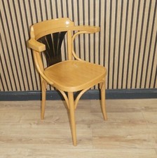 Design Klassiker Brauhausstuhl Bugholz Stuhl bicolor Armlehnstuhl 2 farbig natur