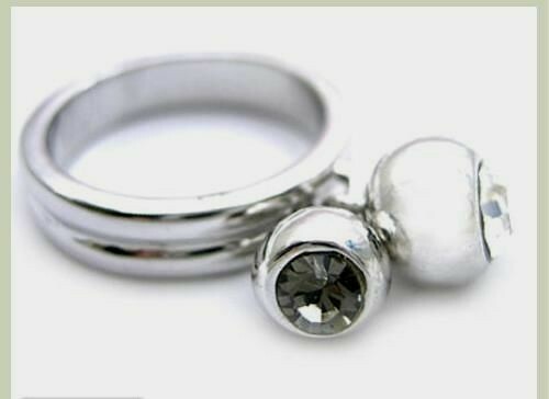 Ring aus rhodium und - ring,