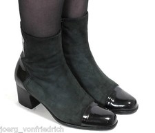 Stiefel Stiefeletten Leder Halbschuhe Strass Veloursleder Lack Brunella 36,5