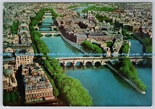 D332545 Paris. L Ile de la Cite et la Pointe du Vert Galant. Panoramen. R. Henra