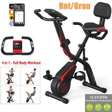 Einstellbar Fitness Bike Fahrrad Heimtrainer Trimmrad 10-stufiger Hometrainer DE