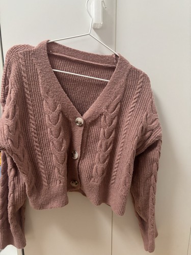 Kurze strickweste mit - strickweste,