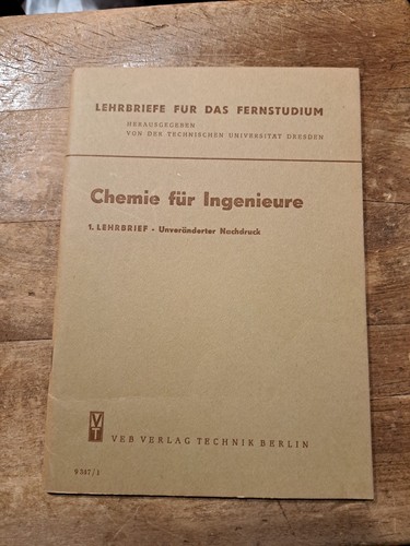 Lehrbriefe fernstudium chemie - lehrbriefe,