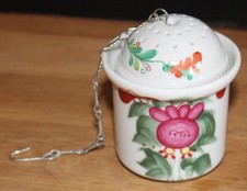 Tee Ei   Ostfriesenrose Friesenrose Ostfriesland Warnecke Porzellan Teefilter