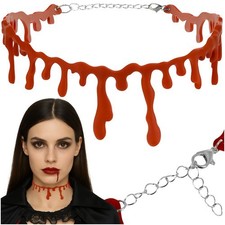 Halloween Verkleidung Kette Blutstropfen Halskette Schmuck Halsband Party Horror