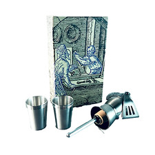 MID CENTURY Ausguss Zinn