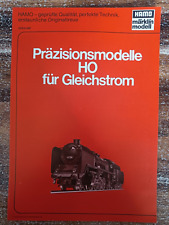 HAMO Märklin Modell Prospekt Präzisionsmodelle H0 für Gleichstrom 1978