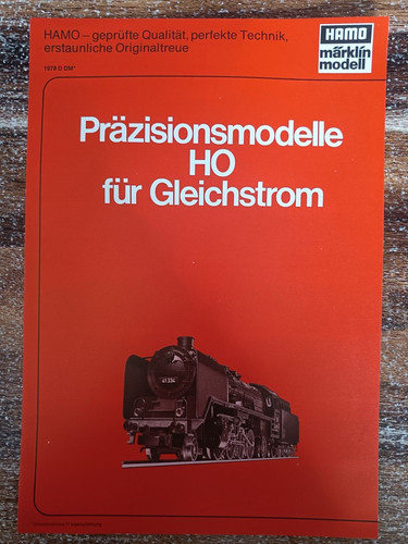 Hamo märklin modell prospekt - modell,