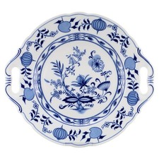 Kuchenplatte mit Griffen Bavaria Germany Zwiebelmuster