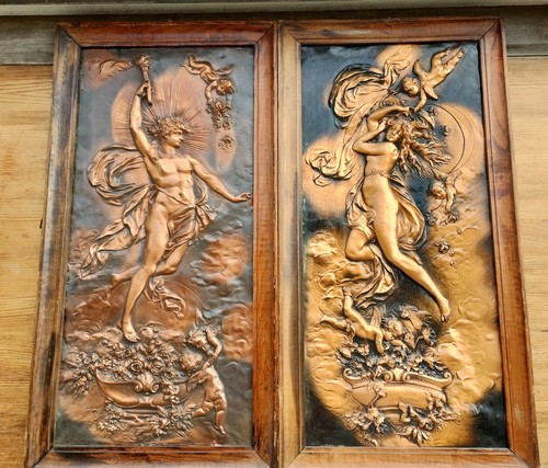 Vintage relief holzrahmen - vintage,