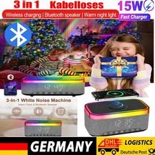 Multifunktionaler Wecker Kabelloses Ladegerät Ladestation Mit Wake up Clock