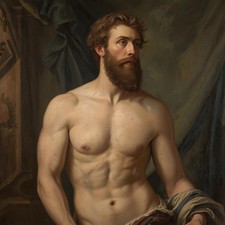 Akt Männlich Malerei Gemälde