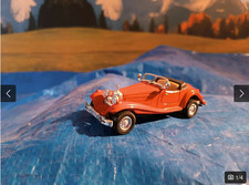 Modellbau Modellfahrzeug Oldtimer Modellauto rot 12 cm