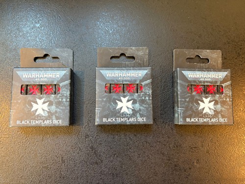 Black templar dice - black,