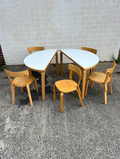 Alvar Aalto Artek Mod. 95 Halfmoon Table Tisch MidCentury 1960s 120x60cm