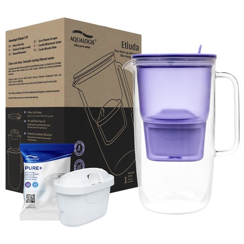 Glaskanne mit wasserfilter - mit,