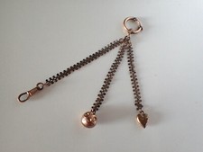 antike Uhrenkette Schaumgold