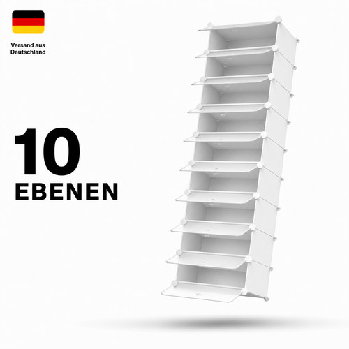 Schuhregal ebenen - schuhregal, 10