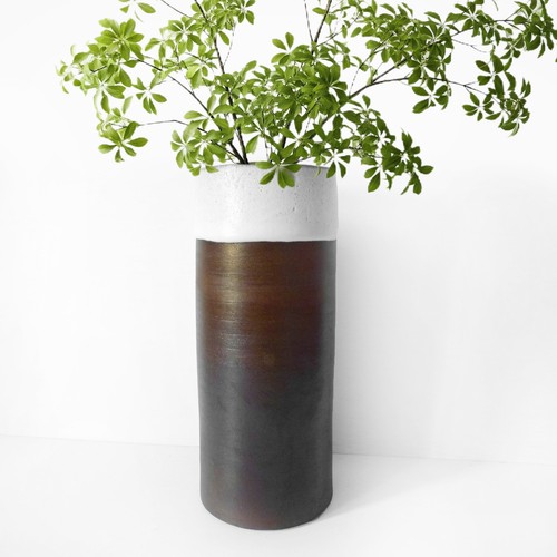 Modernist keramik vase braun - modernist,