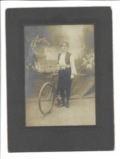 XX3030/ Fahrrad junge Frau Kunstradfahrer Artistin Foto ca.1900