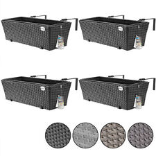 CASARIA Blumenkasten Pflanzkasten Balkonkasten Halterung Balkon Geländerkasten