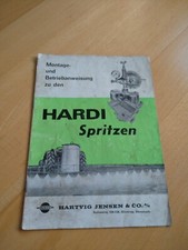 Hardi Spritzen Spritze Montage- und Betriebsanweisung Anleitung Handbuch