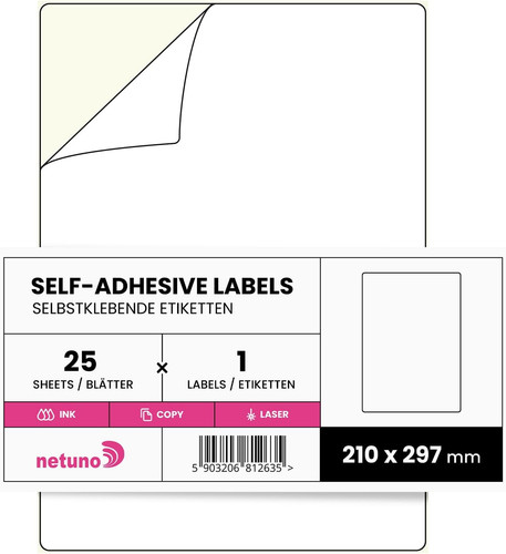 Blatt din aufkleber - a4,