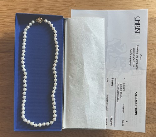 Perlenkette mit 585er