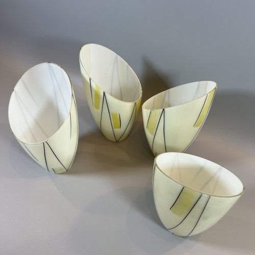 4er set vintage glas - set,