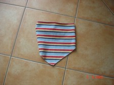 TCM Baby Kinder  Halstuch Schal Fleece Dreieckstuch m. Klett  rot gelb blau weiß