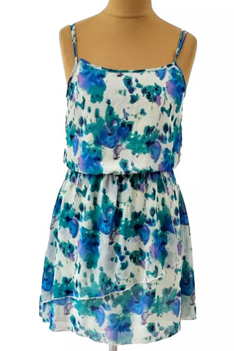 Amisu hübsches minikleid blau - amisu,