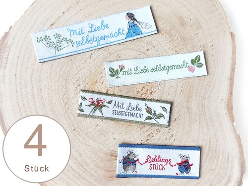 Stück webetikett von - webetikett,