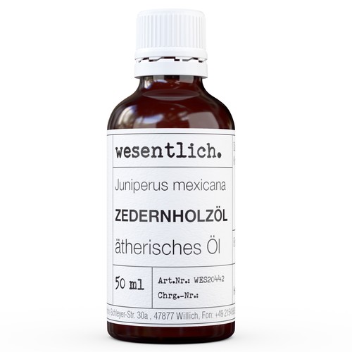 Wesentlich zedernholzöl - wesentlich.,