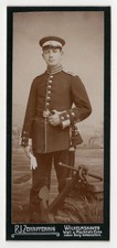 CDV Foto Soldat Kaiserliche Marine, Seebataillon Tsingtau, Wilhelmshaven um 1910