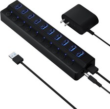 Powered USB Hub 3.0, 10-Port
