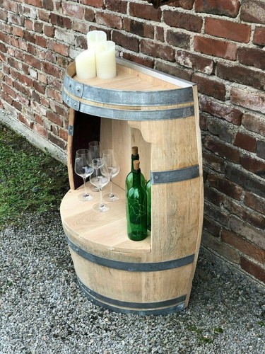 Weinfass regal mit kleiner - weinfass,