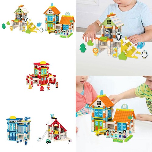 Holzhaus gebäude spielset - holzhaus,