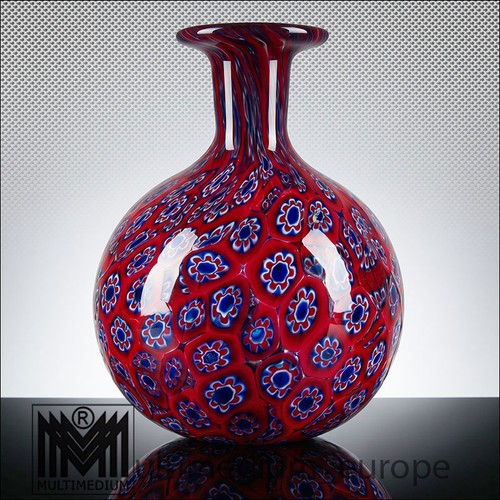 Murano millefiori glas vase - millefiori,