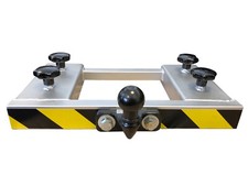 Gabelstapler Rangierhilfe Silber Doppel-Gabel Anhänger-Kupplung Kugelkopf