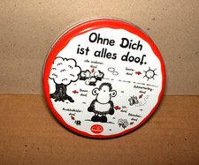 Sheepworld DOSE Ohne Dich ist alles doof 8,5x8,5x3,0 cmNeu,Lizenz,Rarität
