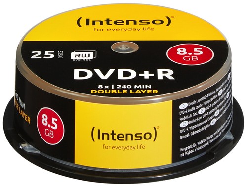 Intenso rohlinge dvd - 25,