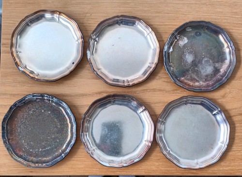 Versilberte untersetzer von - versilberte,