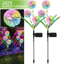 2x LED Solar Pusteblume