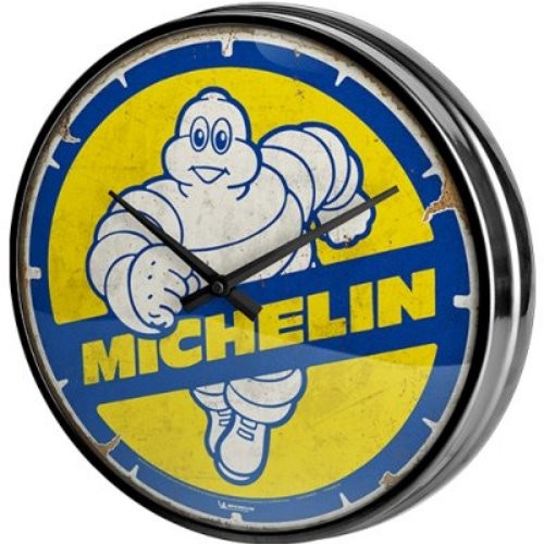 Wanduhr michelin bibendum - wanduhr,