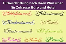 Türbeschriftunng oder