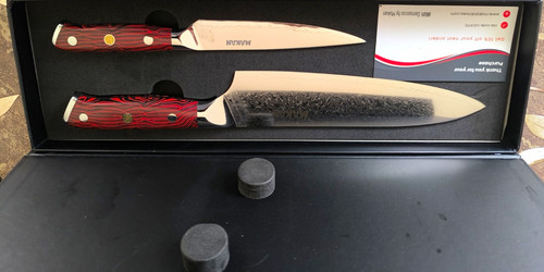Damaststahl messerset - damaststahl,