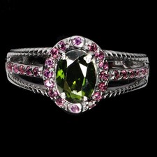 925 Sterling Silber Ring Oval