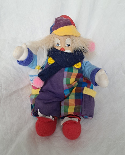 Clown stoffpuppe plüschfigur - stoffpuppe,