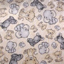 Baumwollstoff Tierkinder