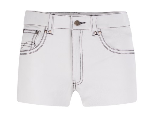 Lederhose kurz weiß